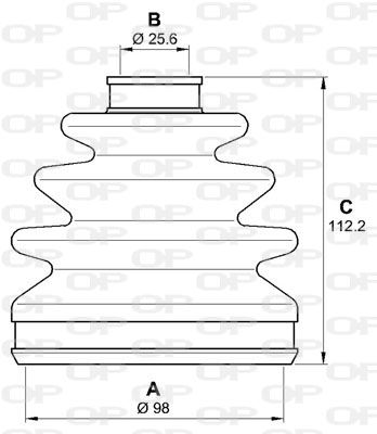 OPEN PARTS Putekļusargu komplekts, Piedziņas vārpsta SJK7093.00